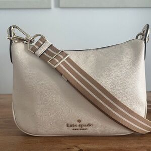 Kate Spade Rosie Small Cream and Brown Crossbody Bag HTF!